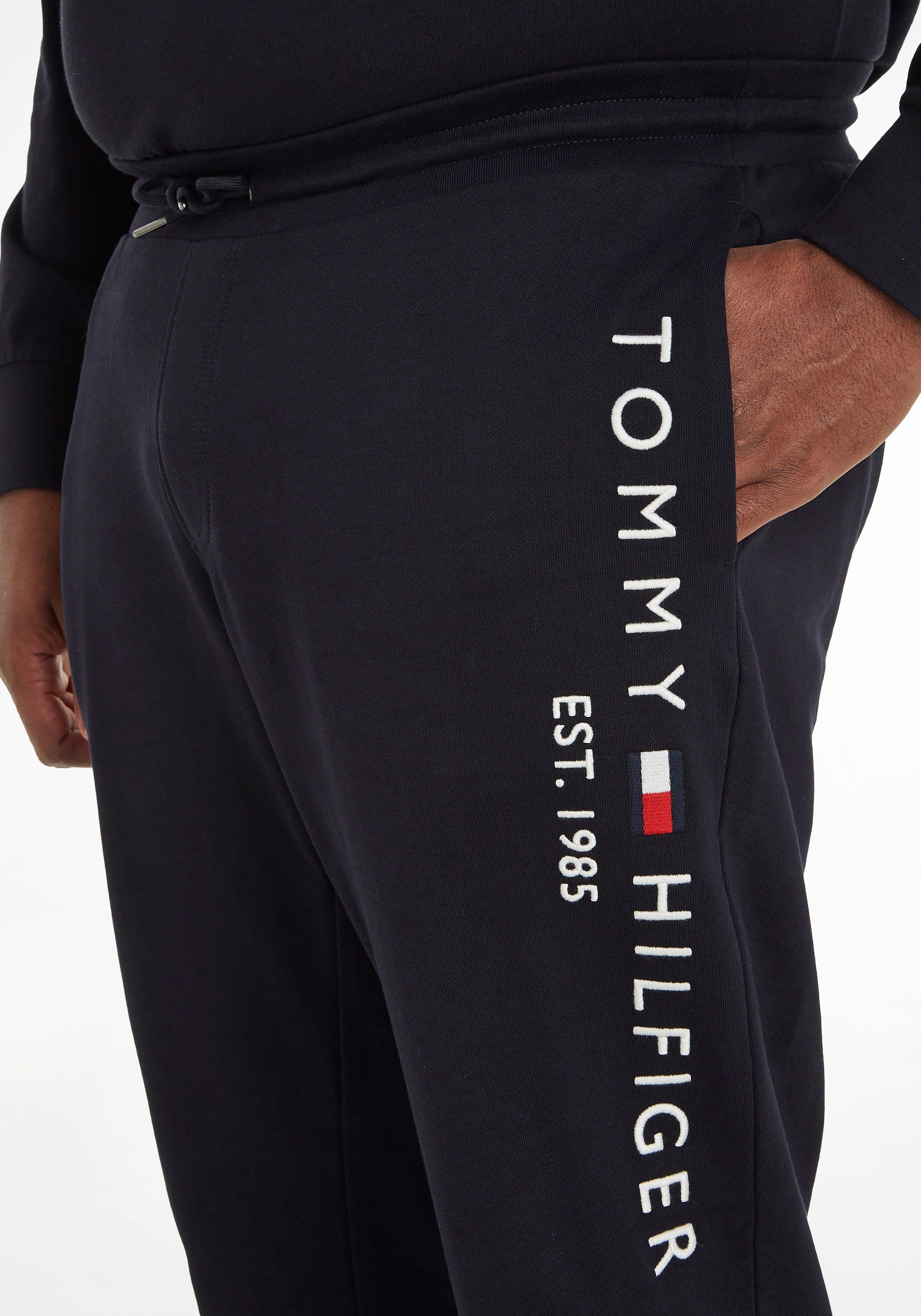 Tommy Hilfiger Big & Tall Jogginghose mit Tommy Hilfiger Ösen am Kordelzug