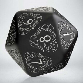 W20 black & white Card Game Level Counter 30mm (1)