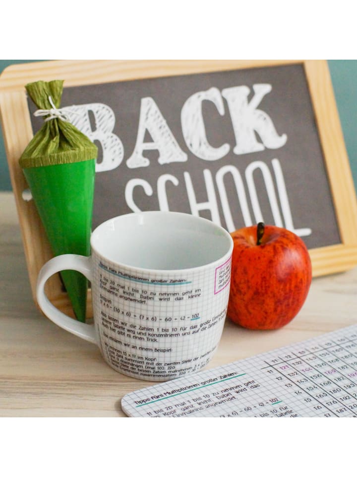 Geda Labels Tasse Großes 1x1 in Weiß - 300 ml günstig kaufen onesize