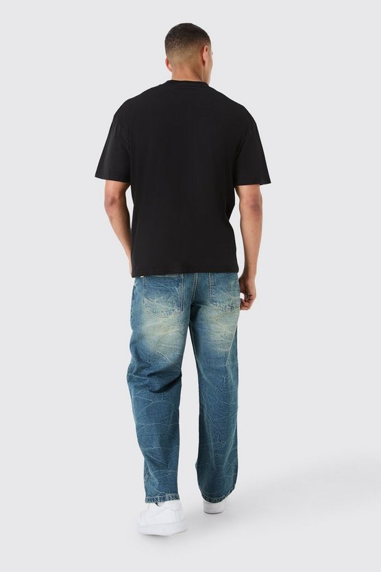 Oversize T-Shirt mit Gothic Renaissance-Print