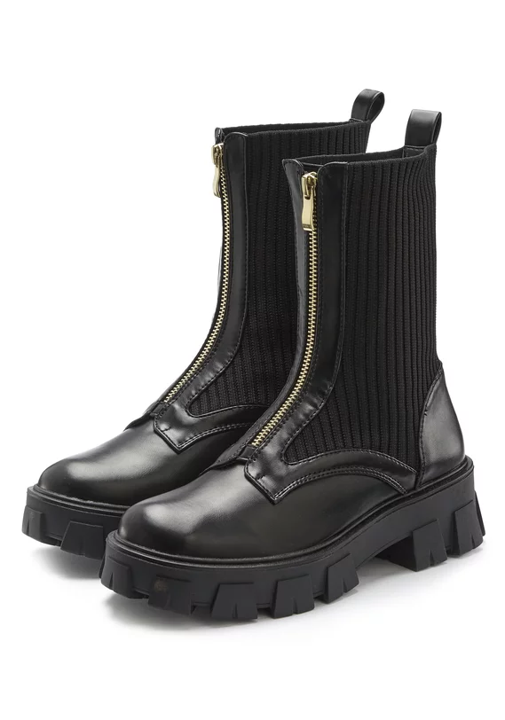 Reißverschlussstiefel