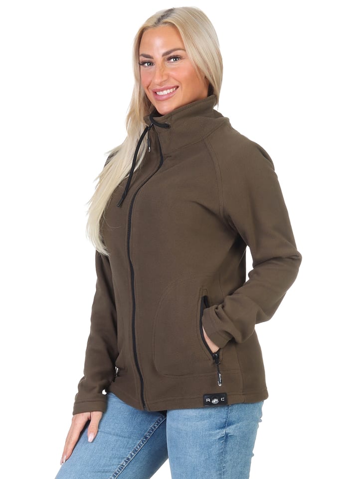 Rock Creek Fleecejacke in Dunkelgrün günstig kaufen