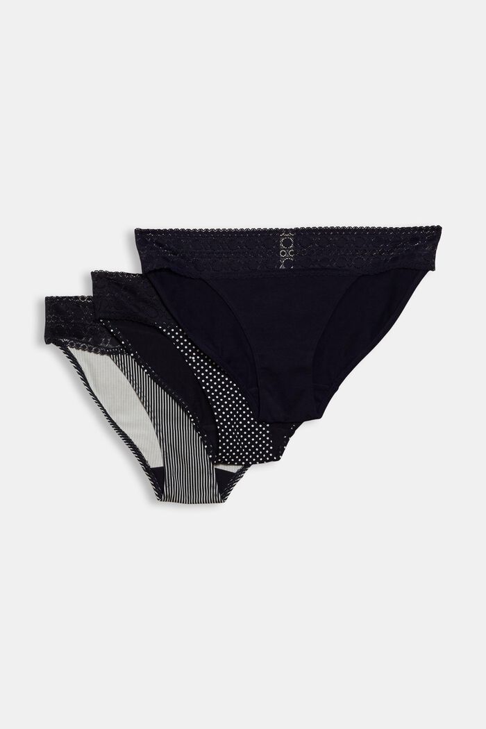 3er-Set Slips mit Spitze