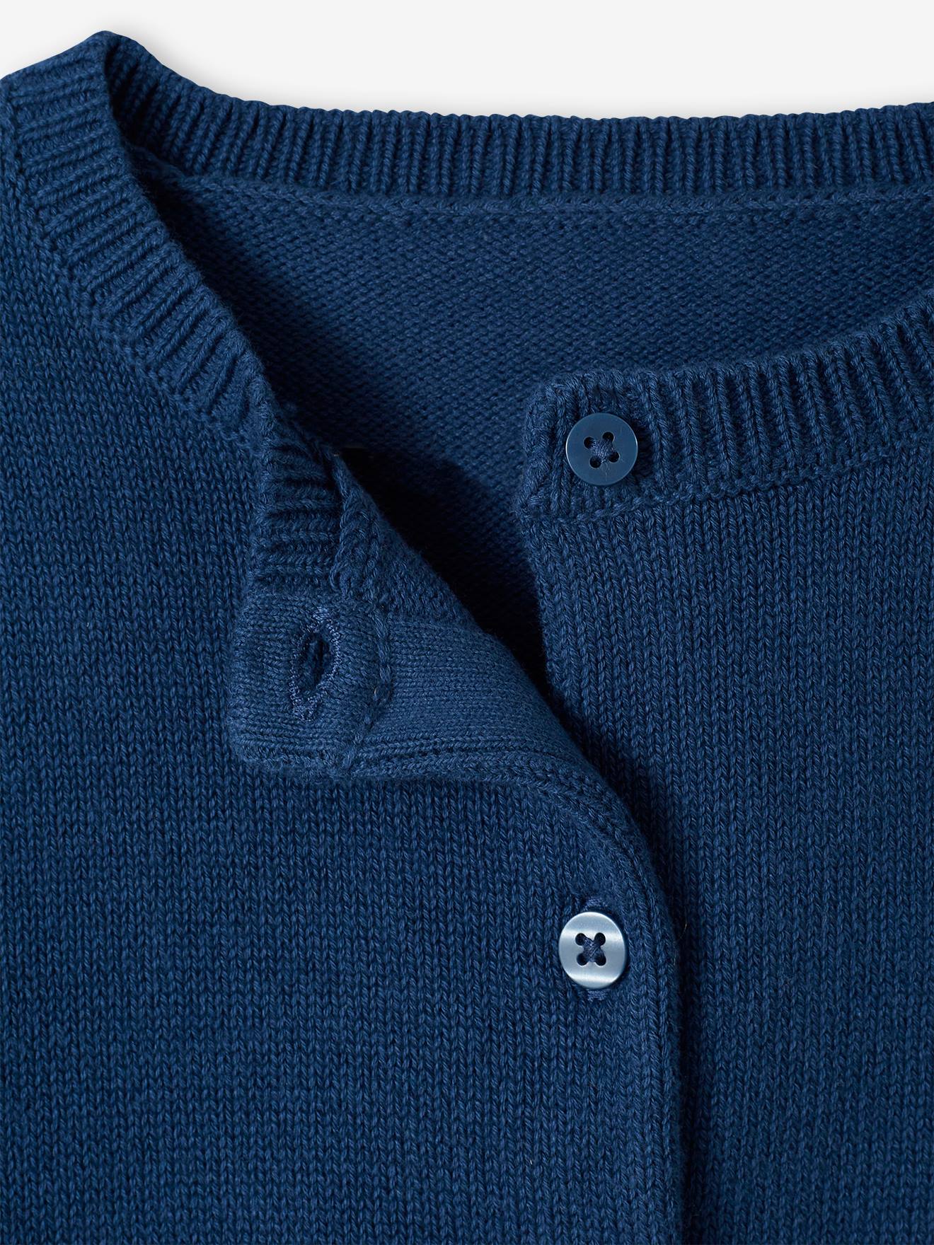 Vertbaudet Mädchen Bolero Oeko-Tex - blau chambray