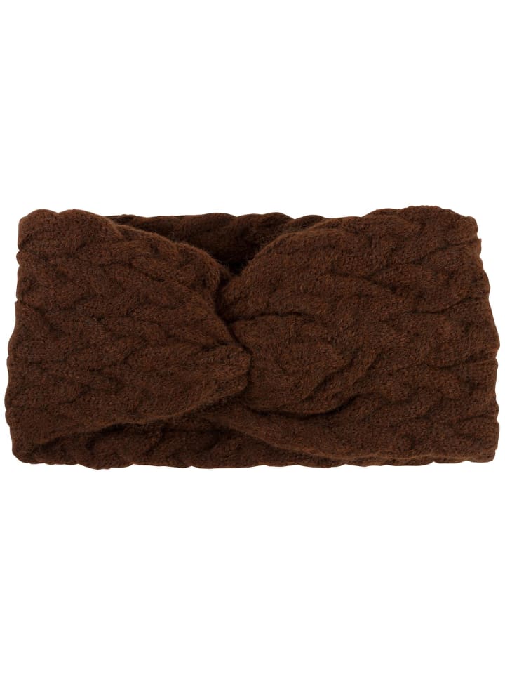 styleBREAKER Strick Stirnband in Cognac günstig kaufen onesize