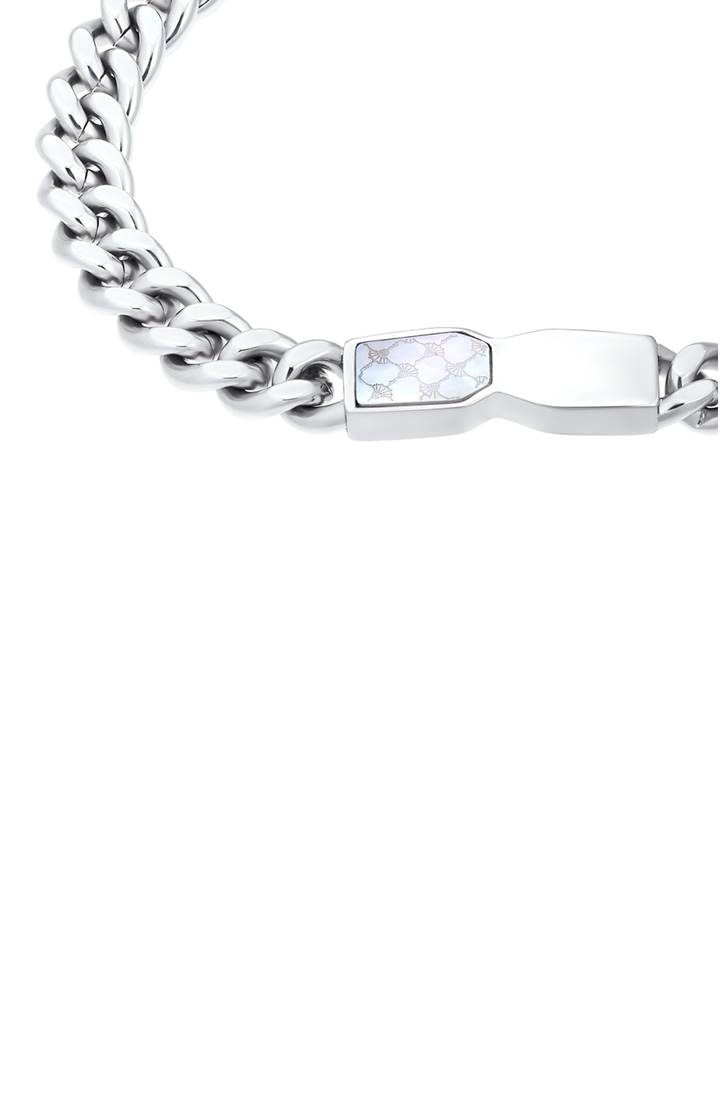 Panzer-Armband in Silber