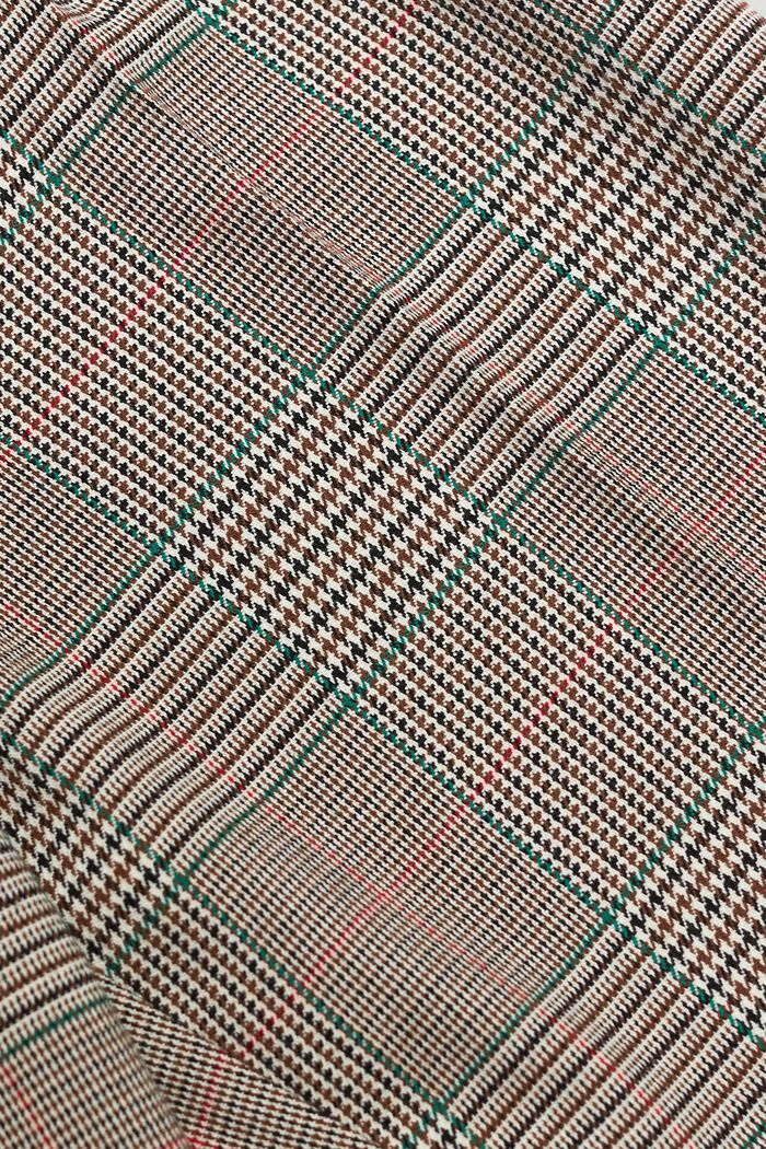 Schmal zulaufende Hose mit Karomuster
