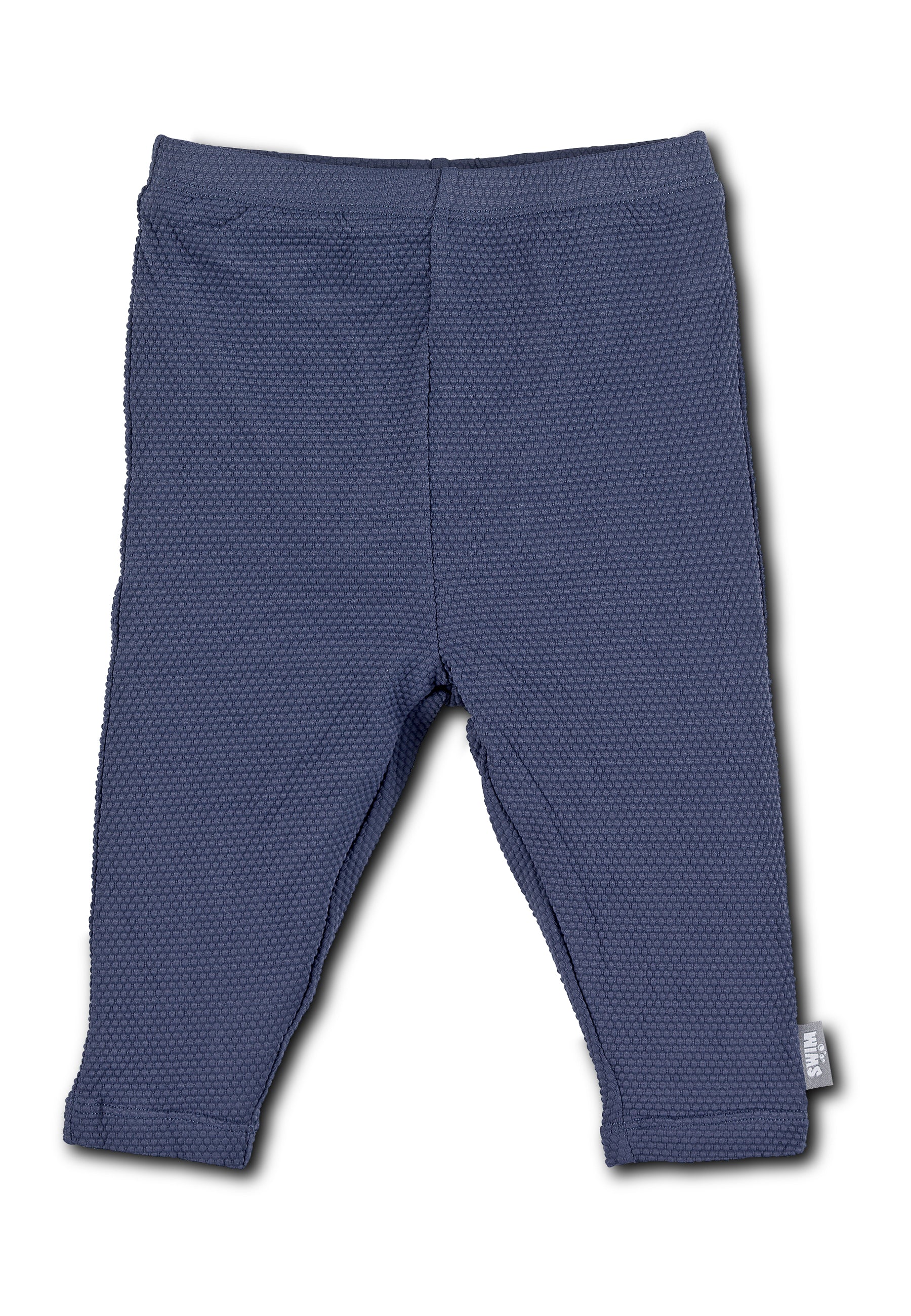 Leggings aus Strukturmaterial in blau