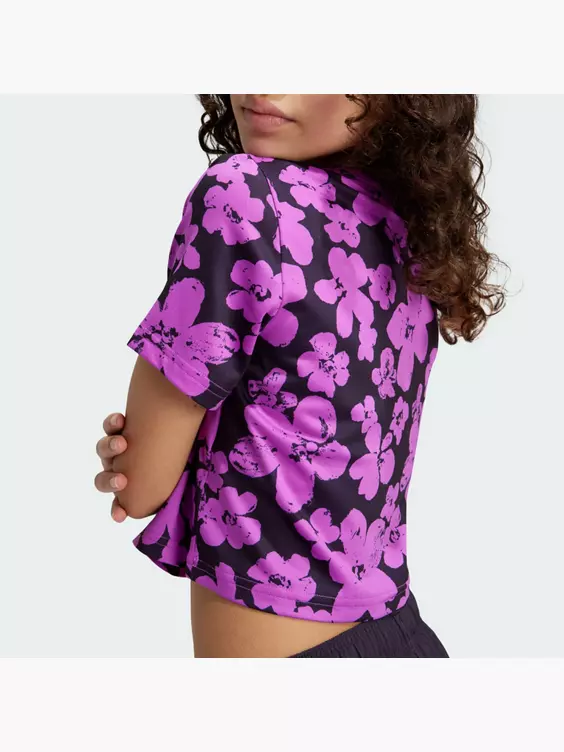adidas Train Essentials Seasonal Printed Training Kids Crop-Shirt