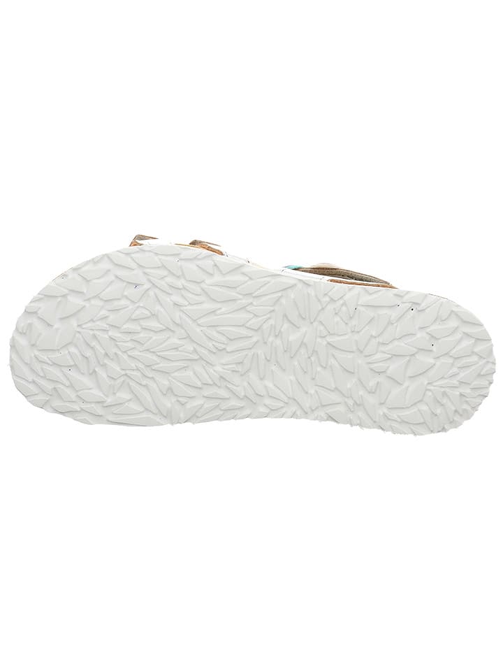 Think! Leder-Sandalen in Silber/ Bunt günstig kaufen