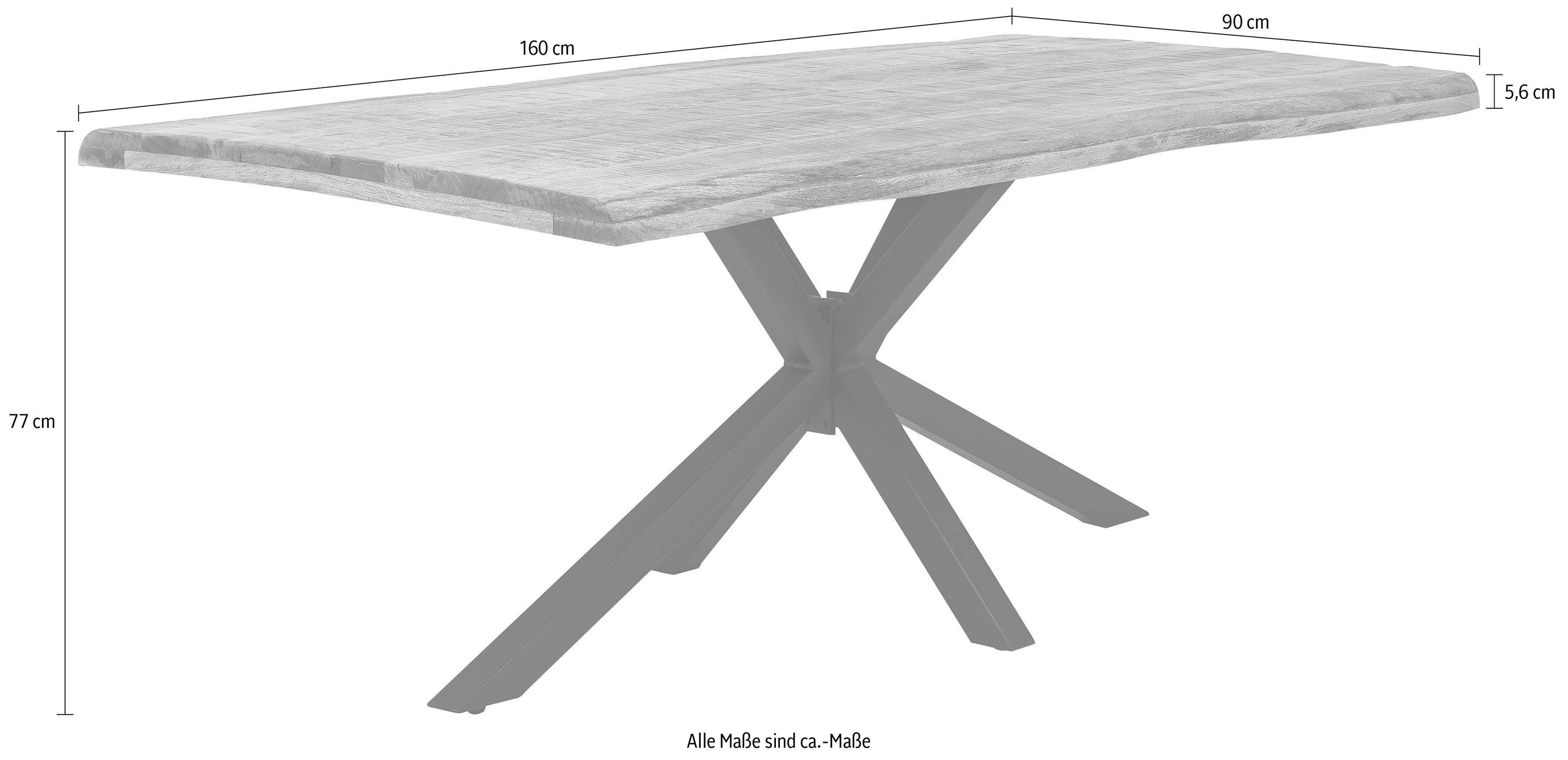 SIT Esstisch Tops&Tables, mit Baumkante wie gewachsen