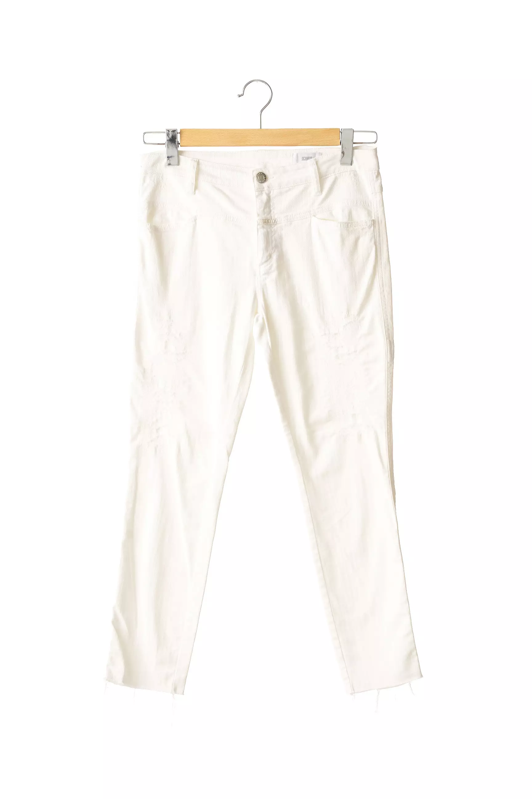 Closed Pantalons Slim Femme couleur blanc