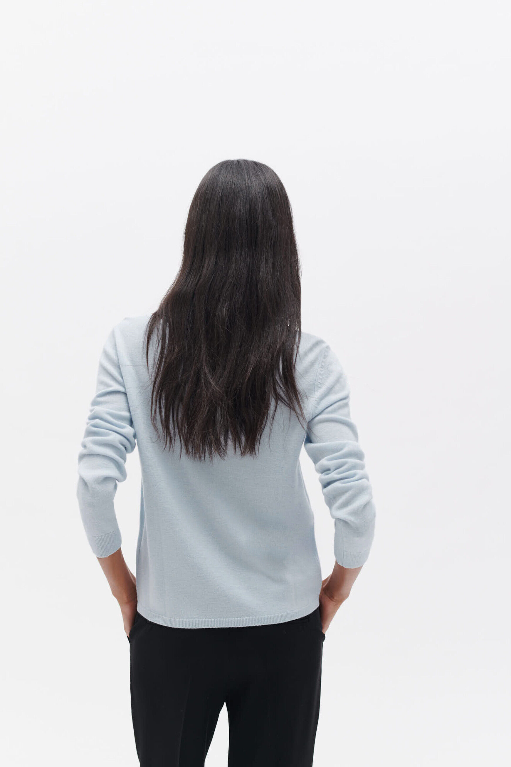 Pull msofiane bleu ciel femme