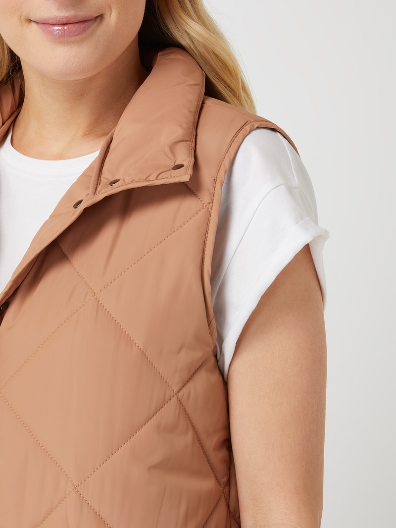 Steppweste mit Wattierung in camel
