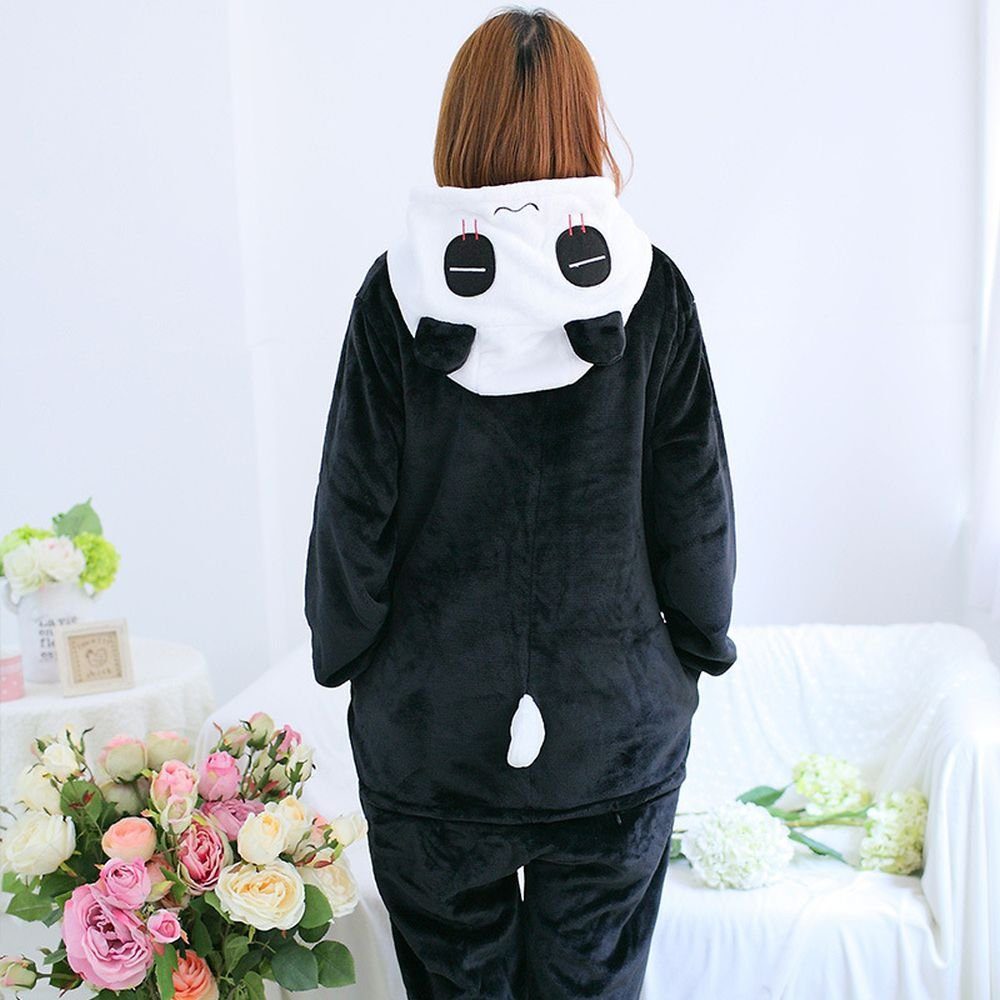Katara Partyanzug Zoo Wilde Tiere Jumpsuit Onesie Kostüm Erwachsene S-XL, Fasching, Panda, Affe, Elefant, Faultier, Giraffe, Koala, Löwe, Zebra, Tiger uvm