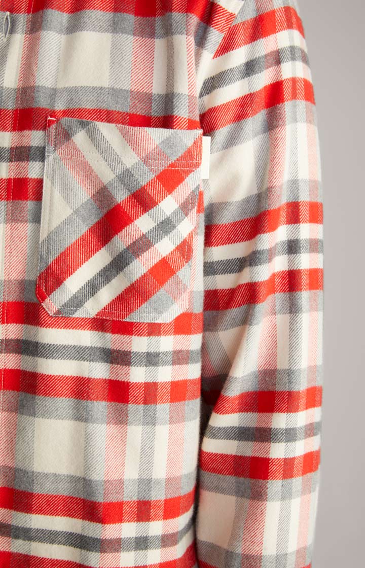 Flanell-Hemd Harvi in Rot/Beige kariert