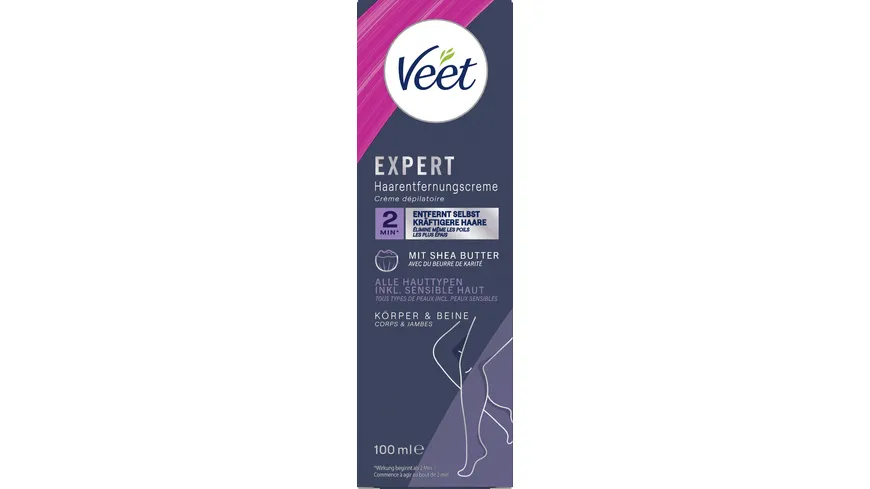 Veet Expert Haarentfernungs Creme Körper+Beine 100 ml