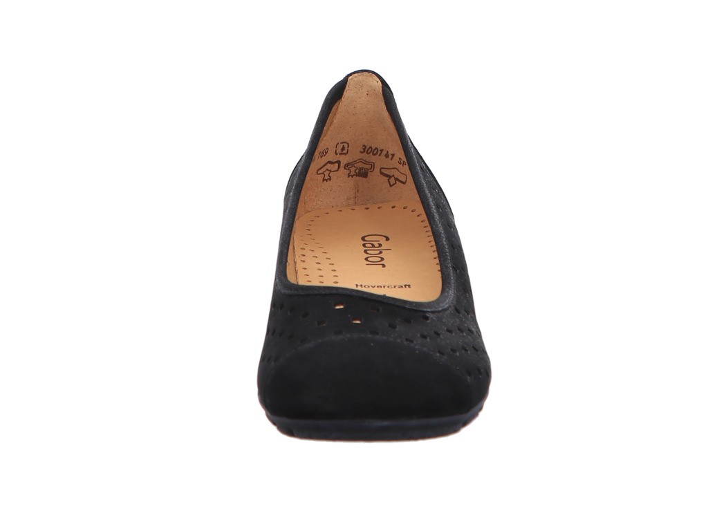 GABOR Ballerinas schwarz Gabor Fashion sportliche Ballerinas 44.1