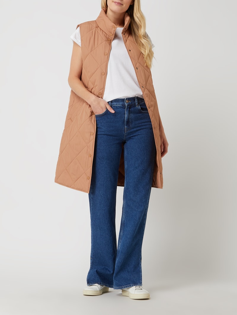 Steppweste mit Wattierung in camel