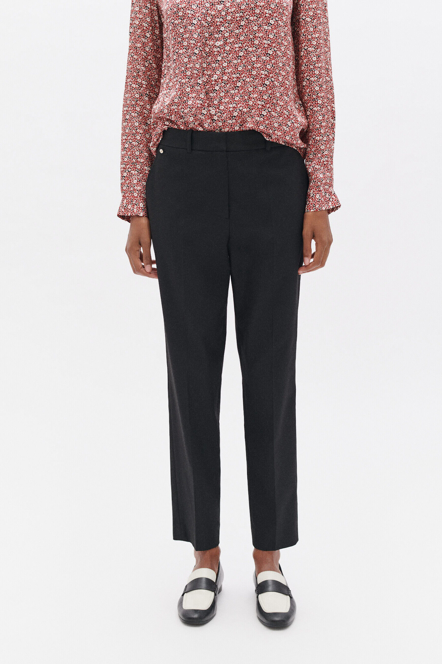Pantalon pcesar noir femme