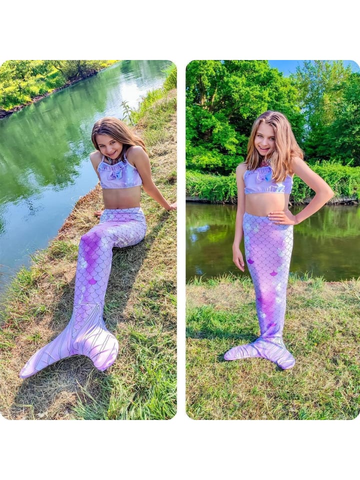 Corimori Meerjungfrau Flosse mit Bikini in Lila-kombi günstig kaufen