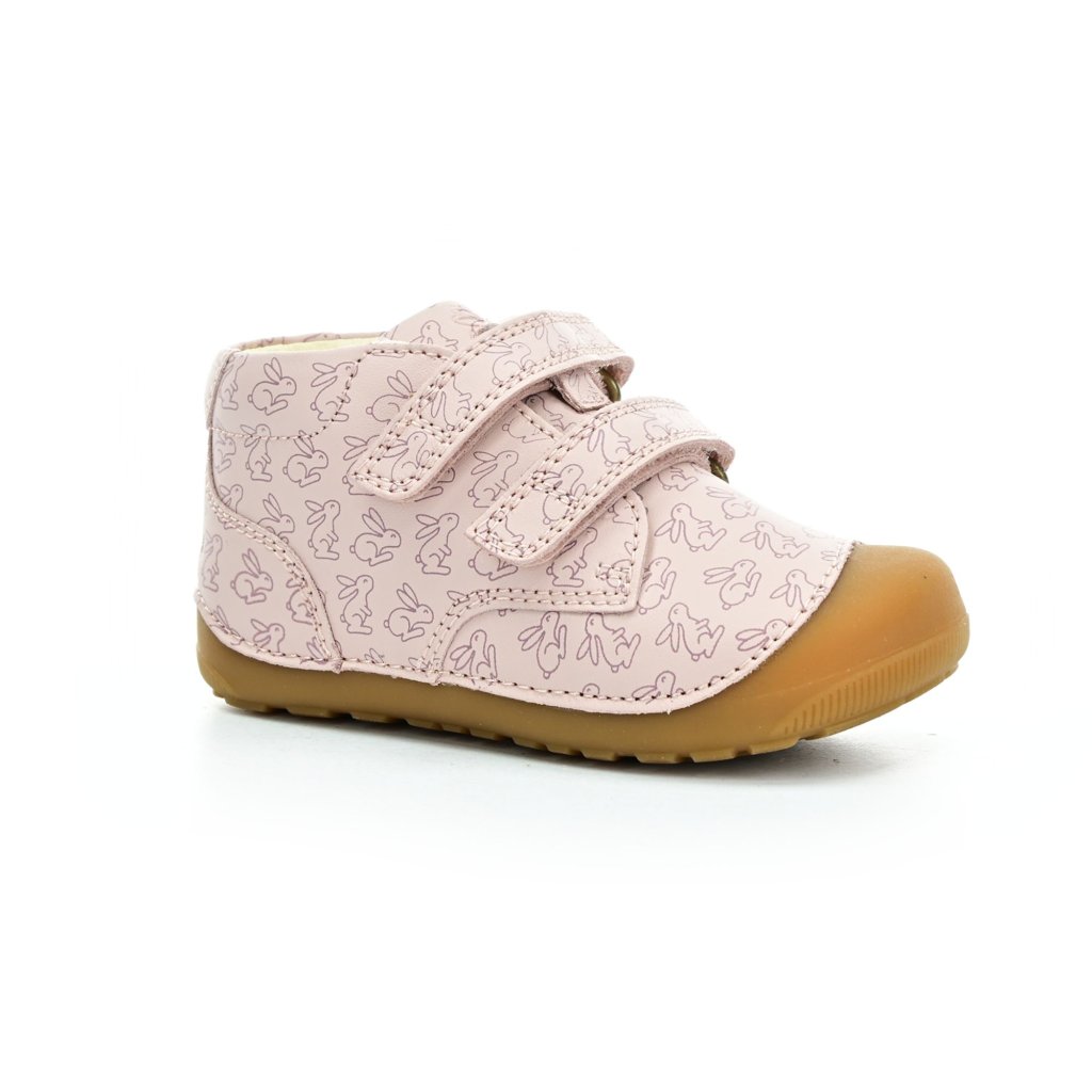 Bundgaard Petit Strap Rabbit Old Rose Barfußstiefeletten