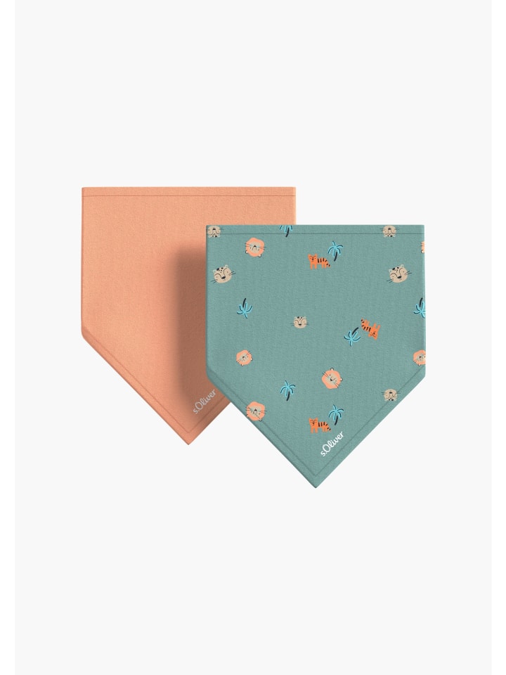 s.Oliver Tuch in Orange-petrol günstig kaufen 1