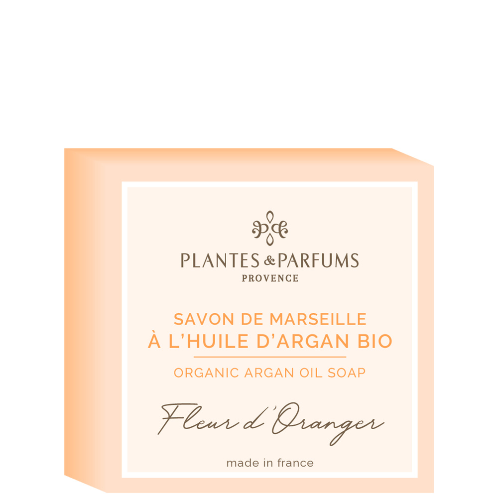 Plantes et Parfums Huile d'Argan - Parfum Fleur d'Oranger Savon de Marseille