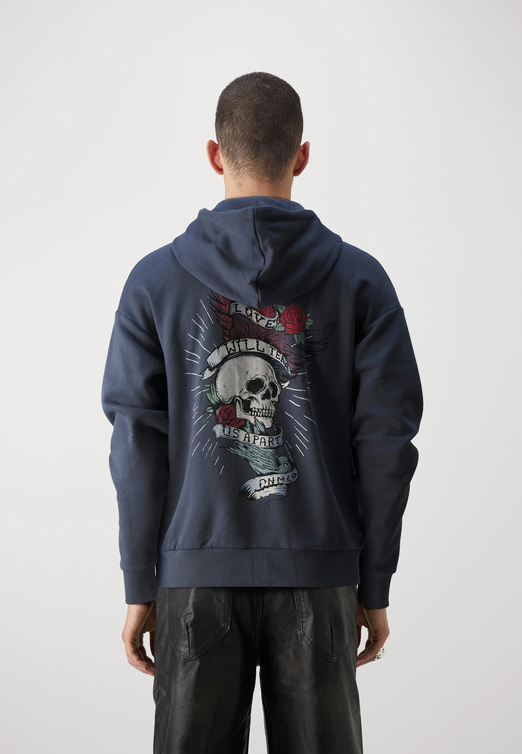 Jack & Jones JOREAGLE SKULL ZIP HOOD UNISEX - Sudadera con cremallera