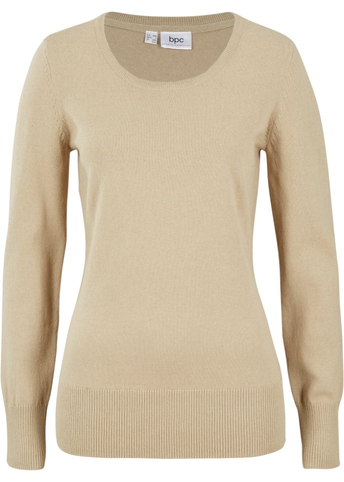 Basic Pullover mit recycelter Baumwolle