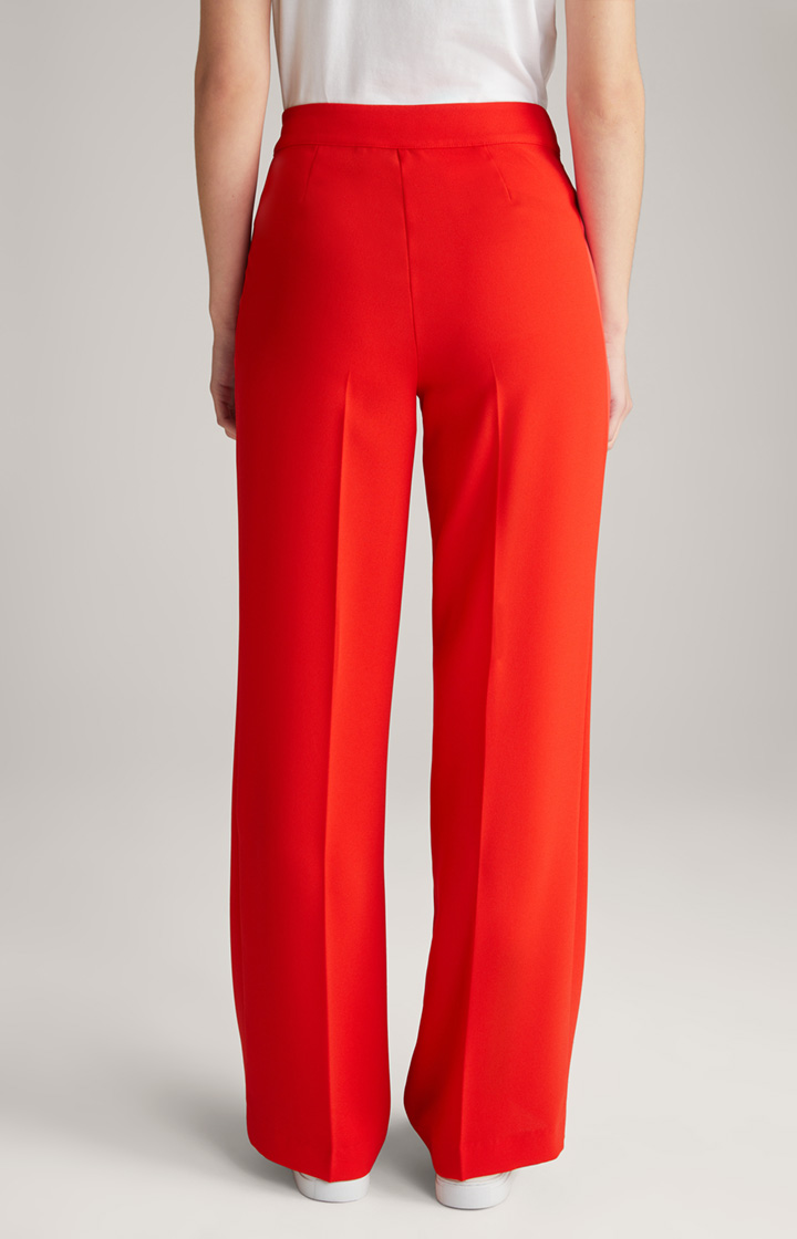 Crêpe-Marlenehose in Rot