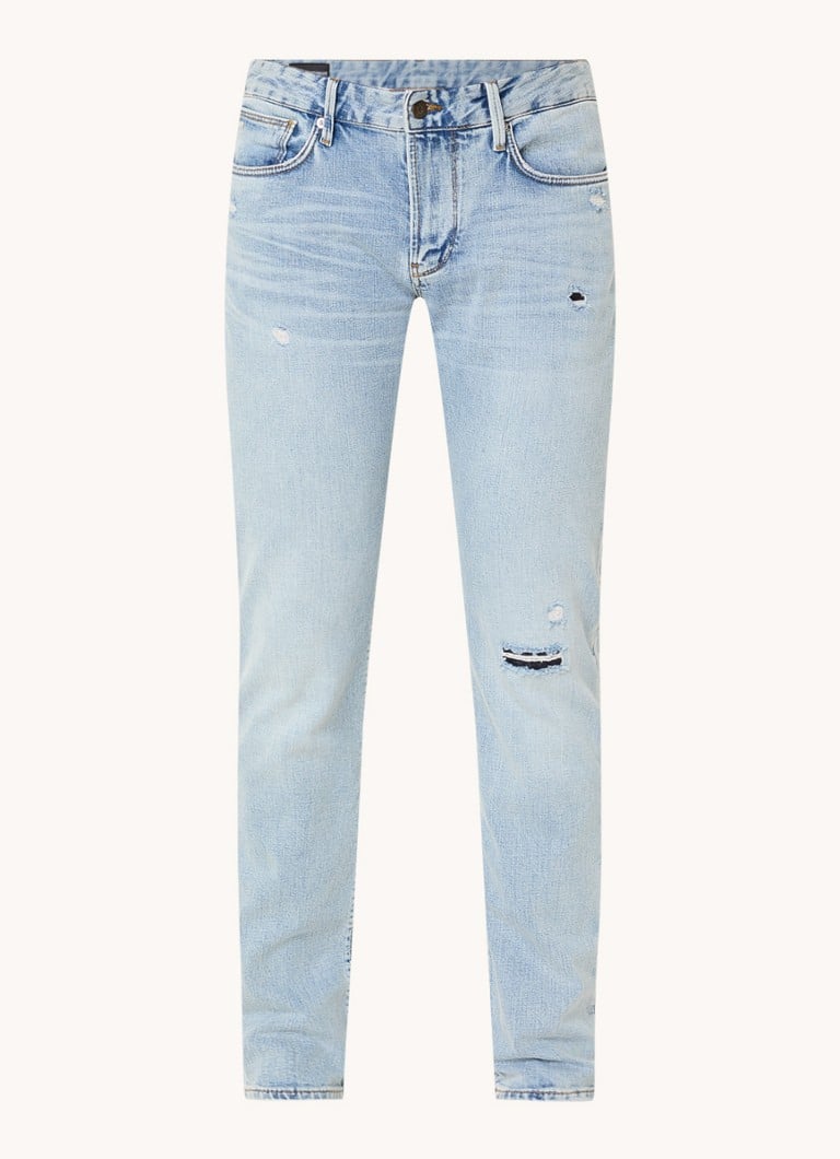 Blugi skinny Emporio Armani cu efect distressed
