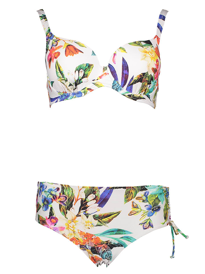SUSA Bikini in Bunt/ Weiß günstig kaufen