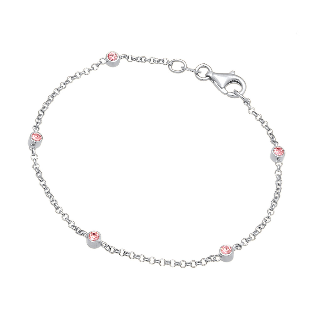 Elli Elli Bracelet Femmes Basic Filigrane Combinable avec cristaux en argent sterling  Bracelet