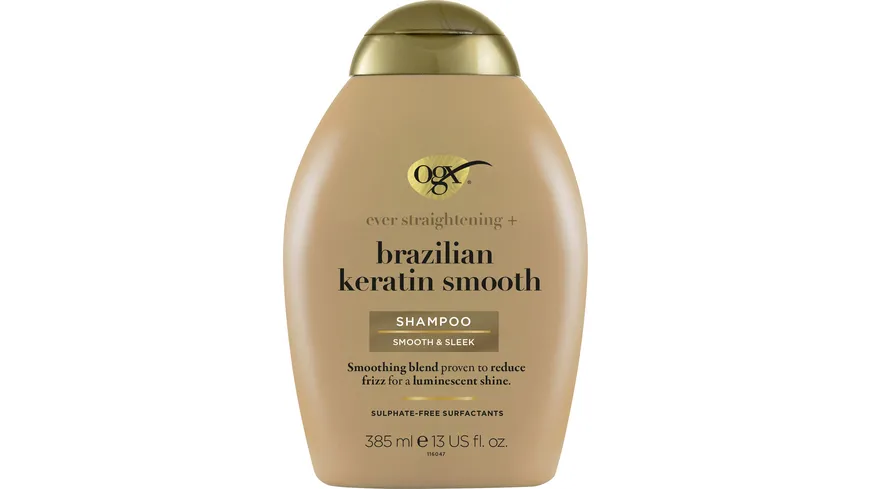 OGX ever straightening + brazilian keratin smooth SHAMPOO 385ml 385 ml