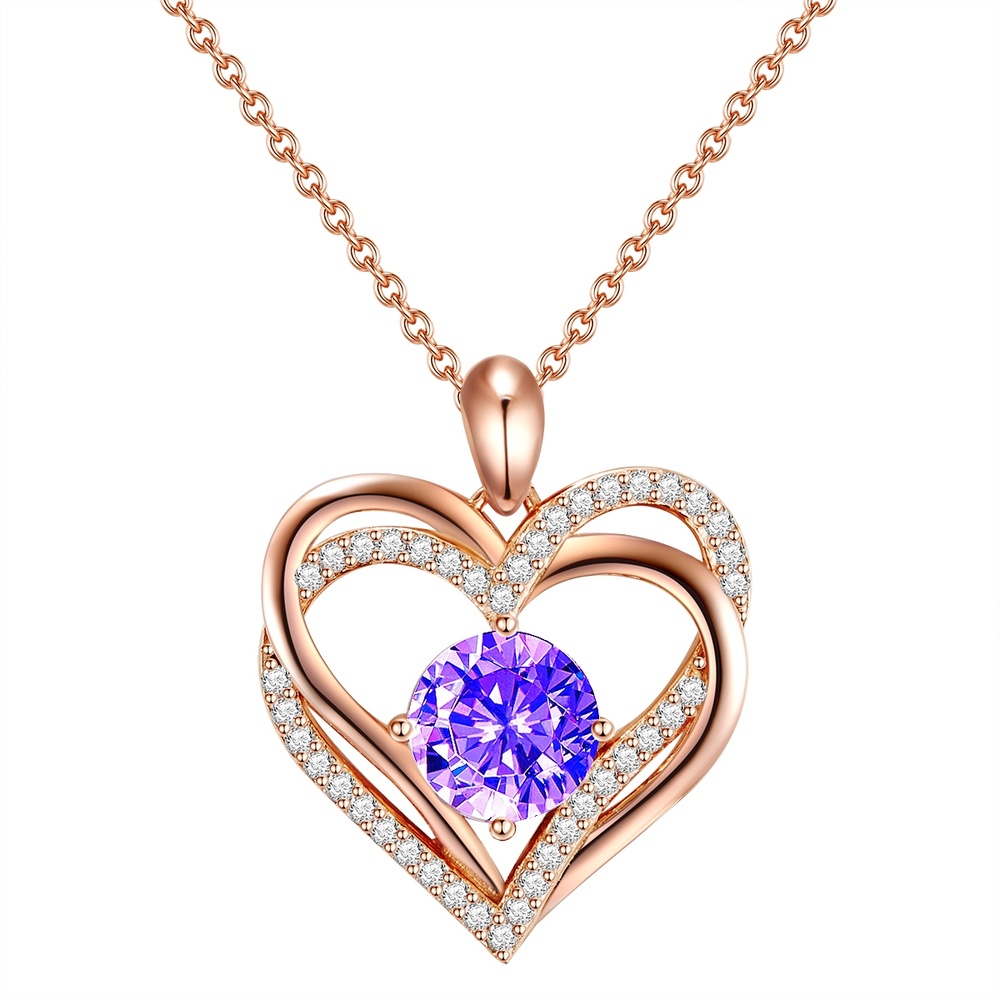 Rafaela Donata Chaîne de cristaux Swarovski Coeur Argent sterling Orné de cristaux Swarovski en  collier