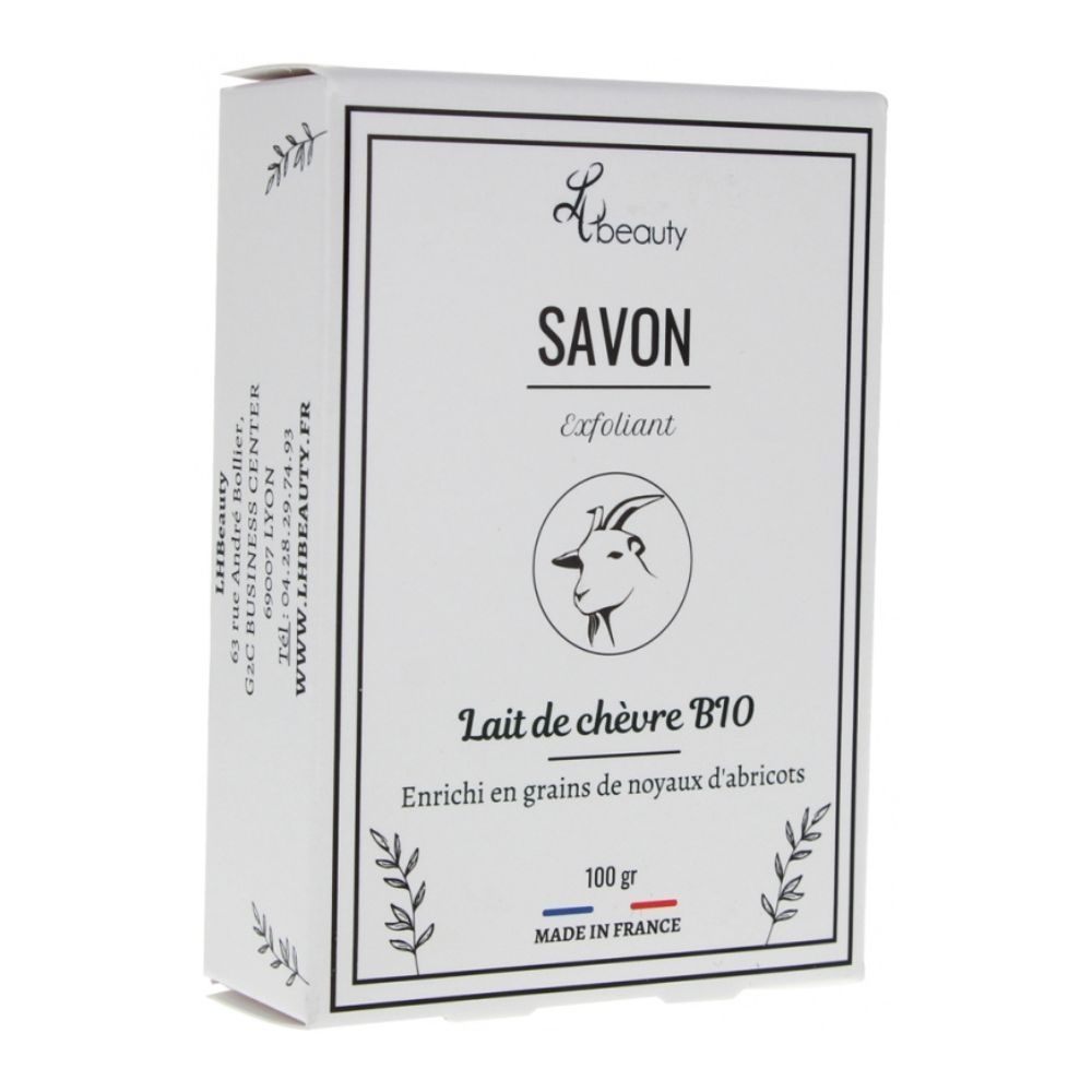lh beauty SAVON EXFOLIANT AU LAIT DE CHEVRE BIO SAVON EXFOLIANT