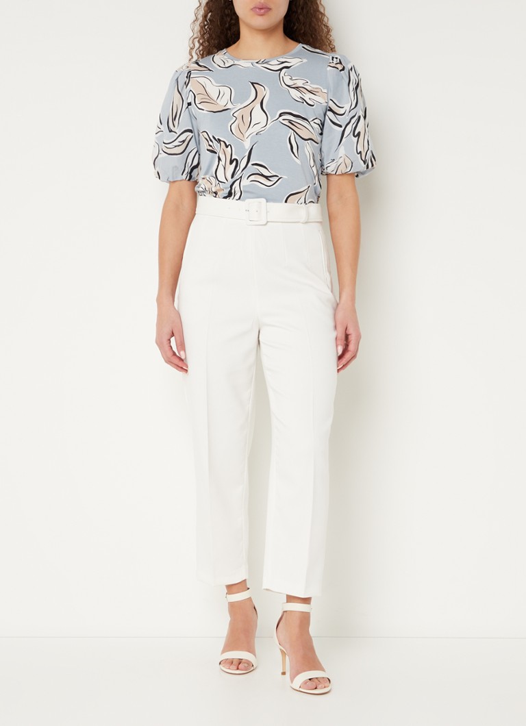 Phase Eight Aaliyah jersey top with leaf print