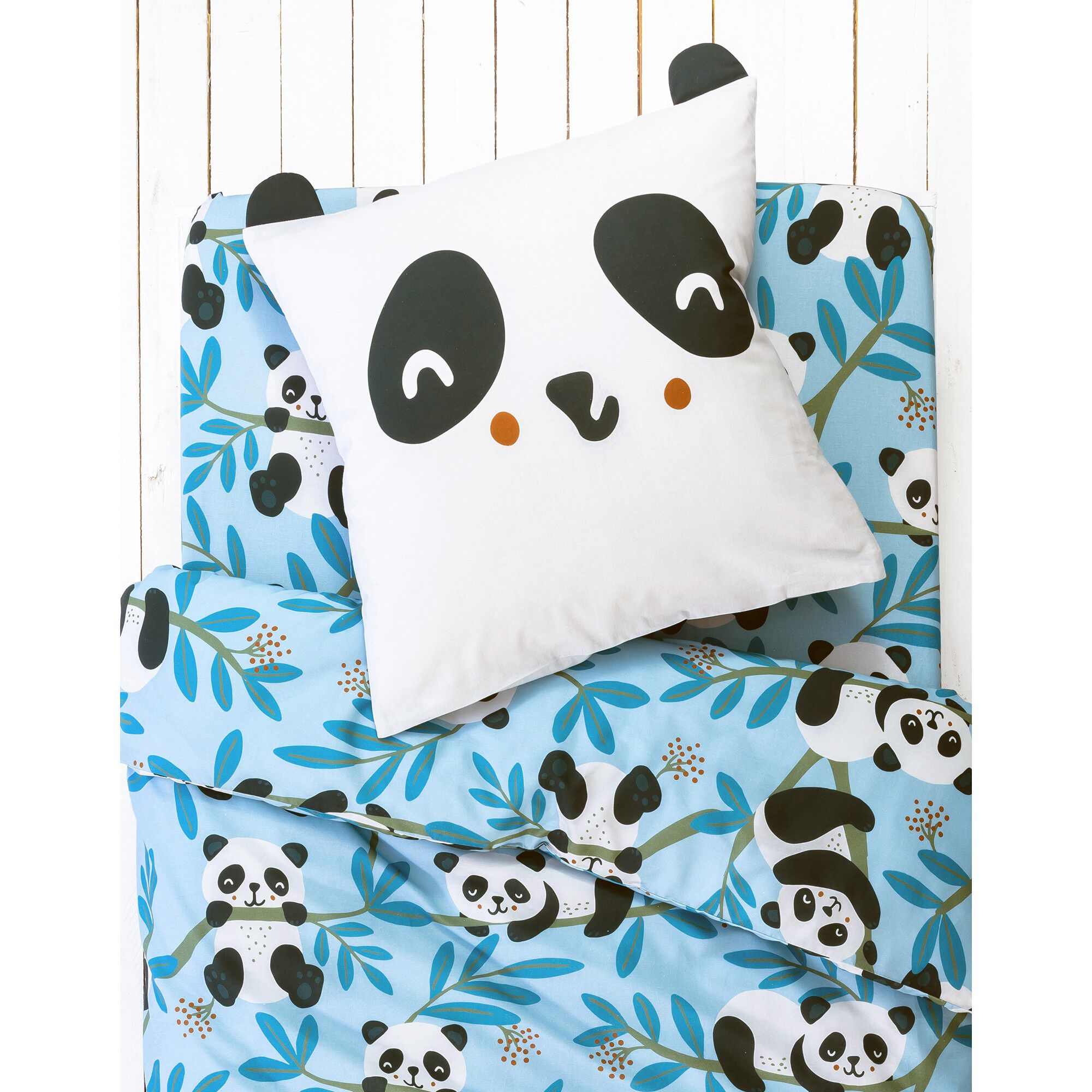Linge de lit enfant Tao à motifs Panda en coton biologique