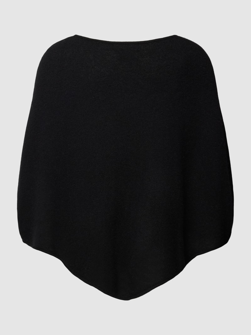 Poncho aus Kaschmir in schwarz