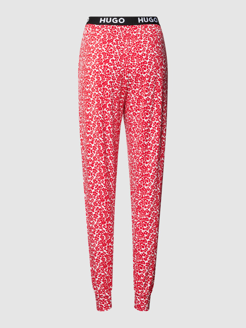 Pyjama-Hose mit Allover-Muster Modell 'UNITE' in rot
