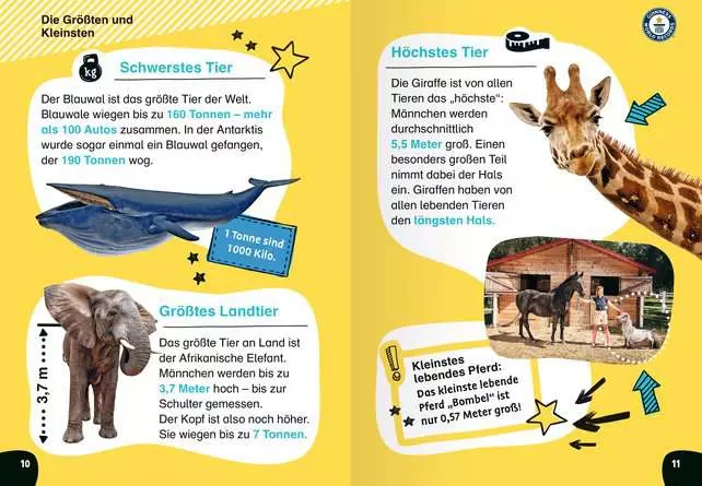 Ravensburger Guinness World Records für Erstleser - Tiere