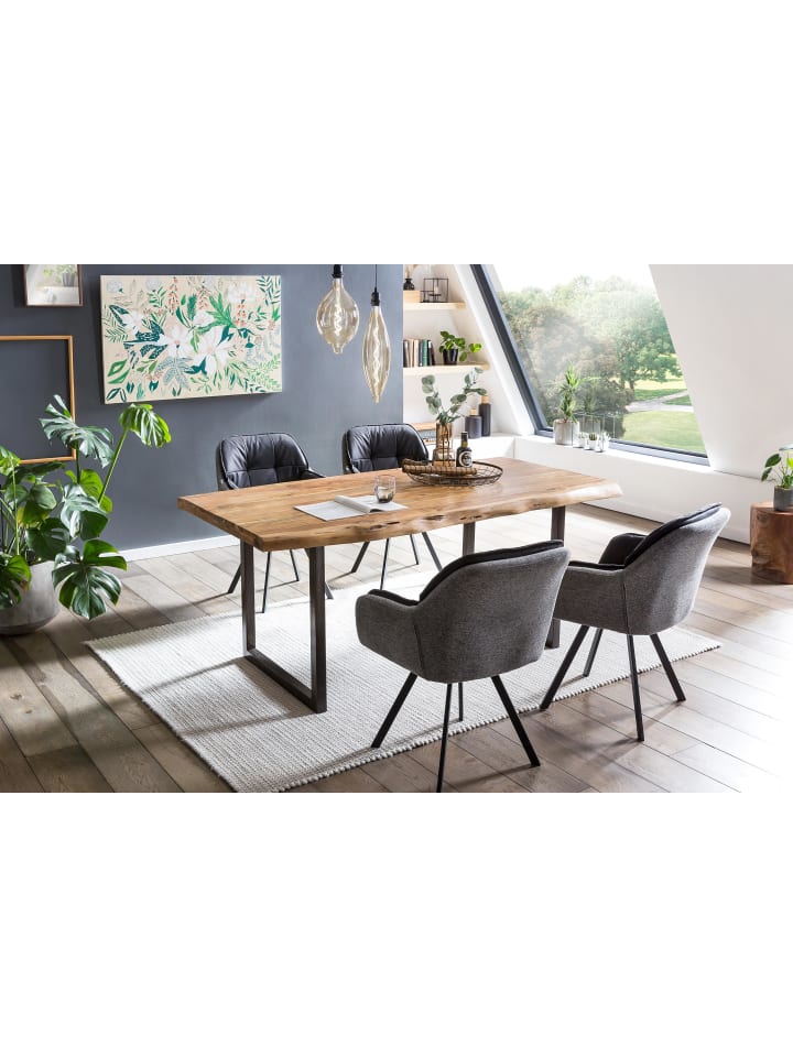 GMD Living 2er Set Esszimmerstuhl Drehstuhl LUKAS in grün günstig kaufen onesize