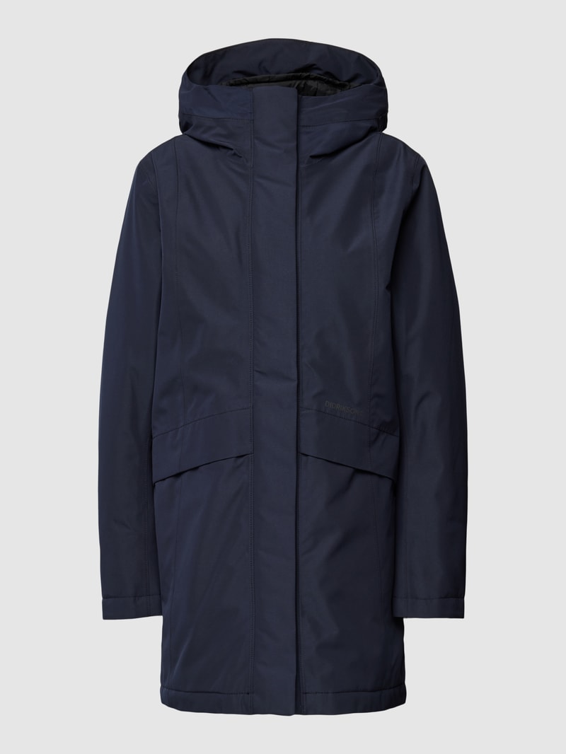 Parka mit Kapuze Modell 'CAJSA' in dunkelblau