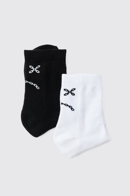 2er-Pack Socken mit Print