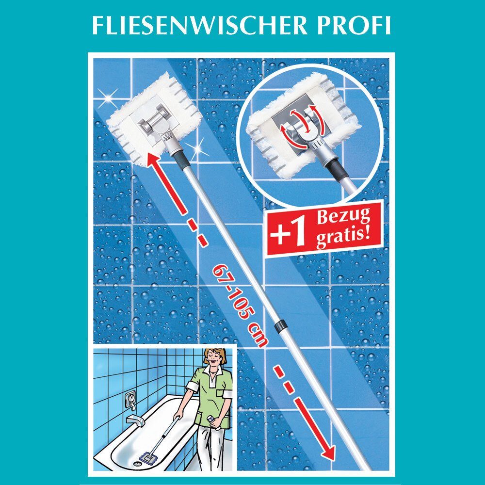 WENKO Wischmopp, ohne Beutel, für Fliesen geeignet