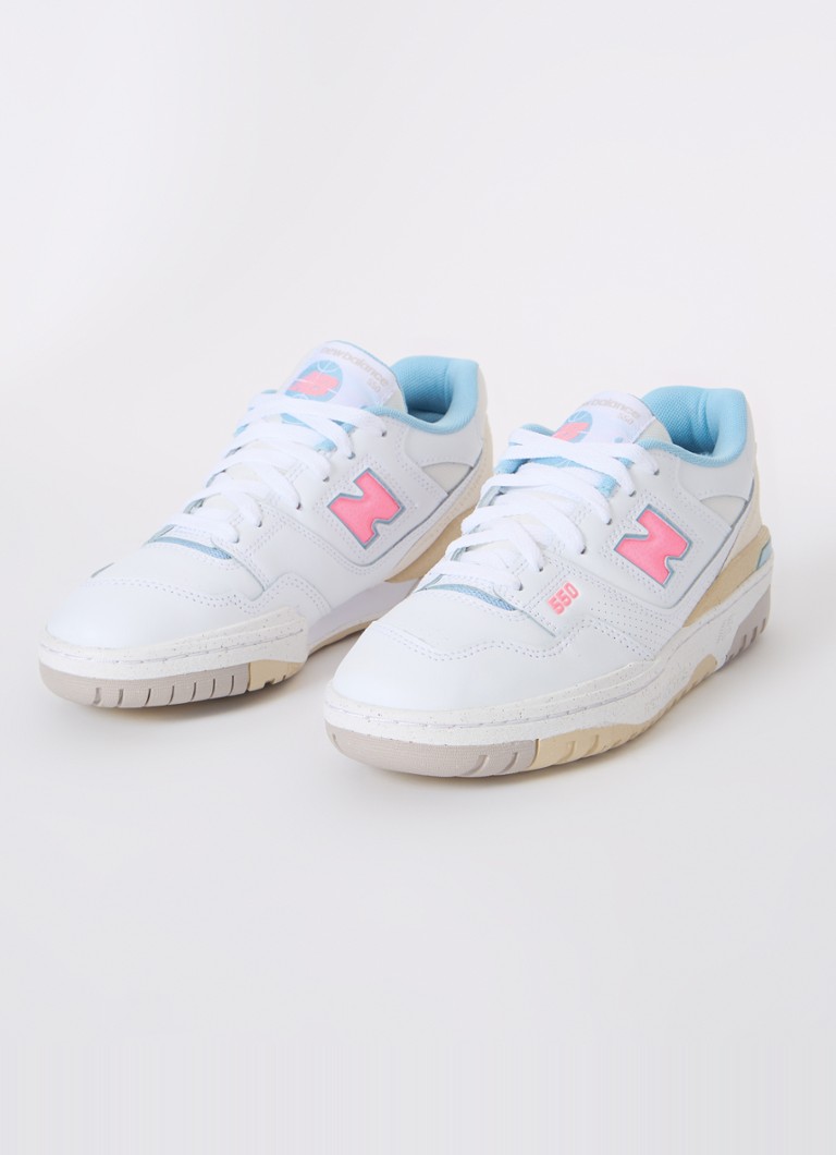 Teniși New Balance 550 din piele cu detalii întoarsă