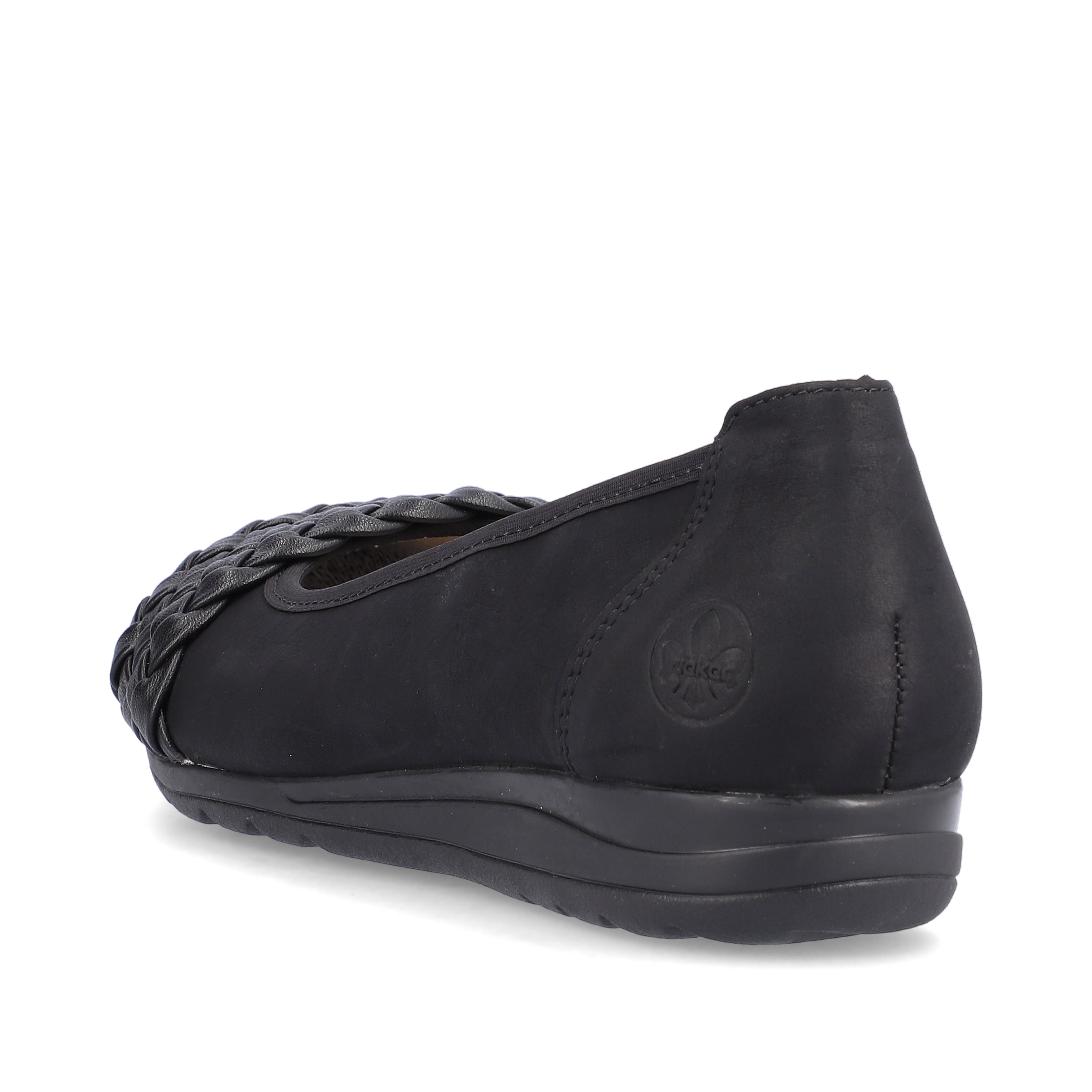 Rieker Damen Ballerinas nachtschwarz