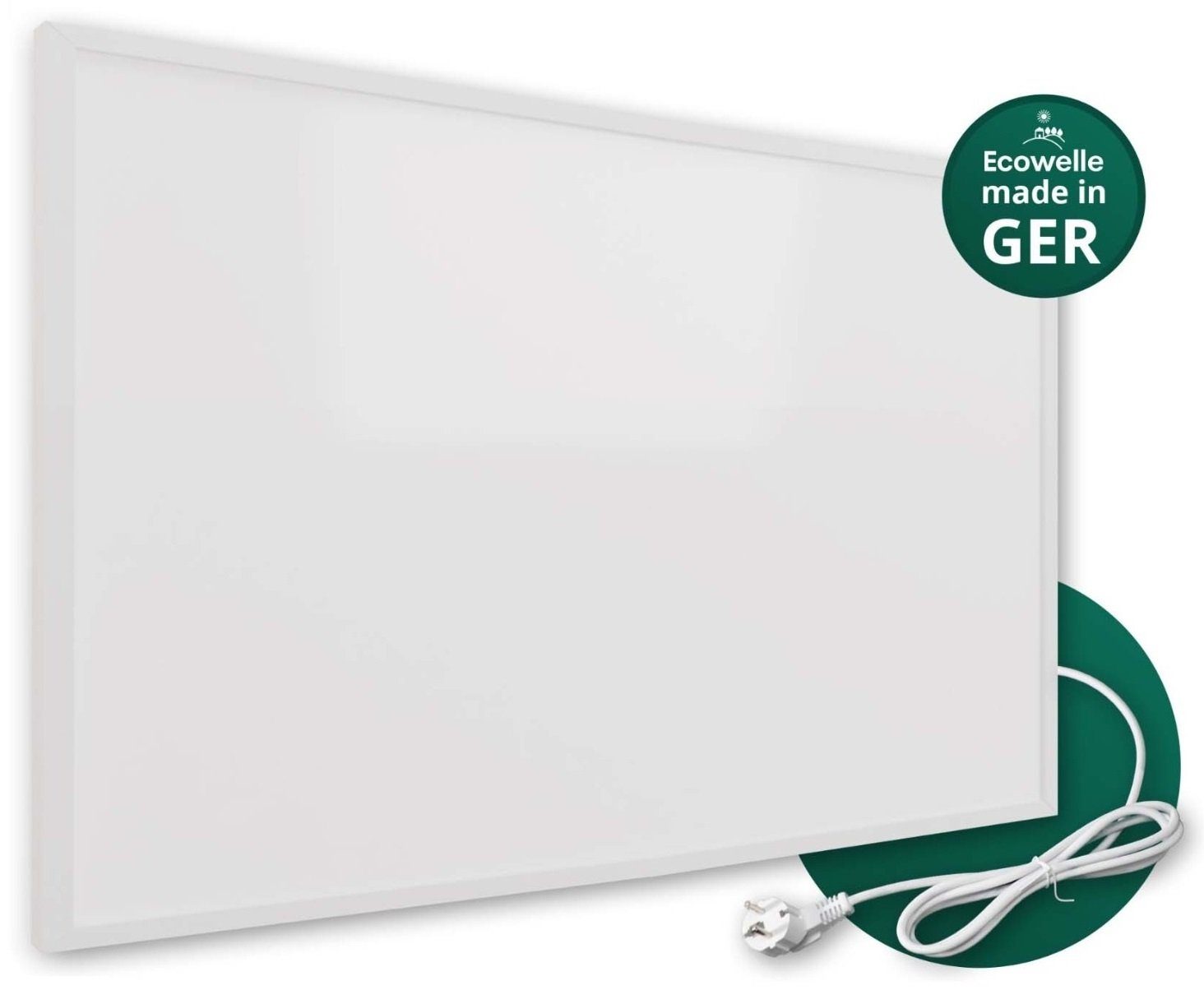 Ecowelle Infrarotheizung 300-1400 W + 10 Jahre Garantie + Made in Germany TÜV Geprüft