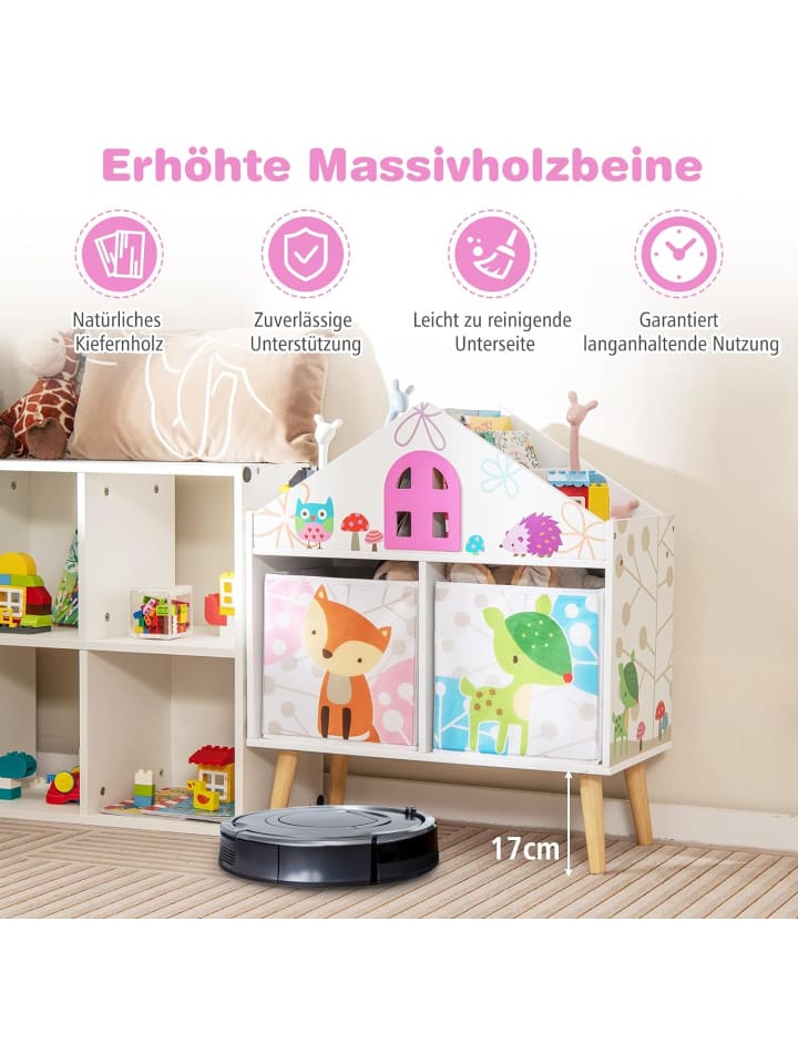 COSTWAY Spielzeugregal 2 in 1 in Bunt günstig kaufen onesize